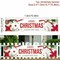 Merry Christmas Banner New Year Fence Sign Outdoor Garden Decor